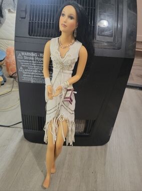 Ashton Drake Limited Edition Porcelain Native American Collectible Doll(flawed)